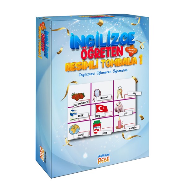 İngilizce Öğreten Resimli Tombala - 1